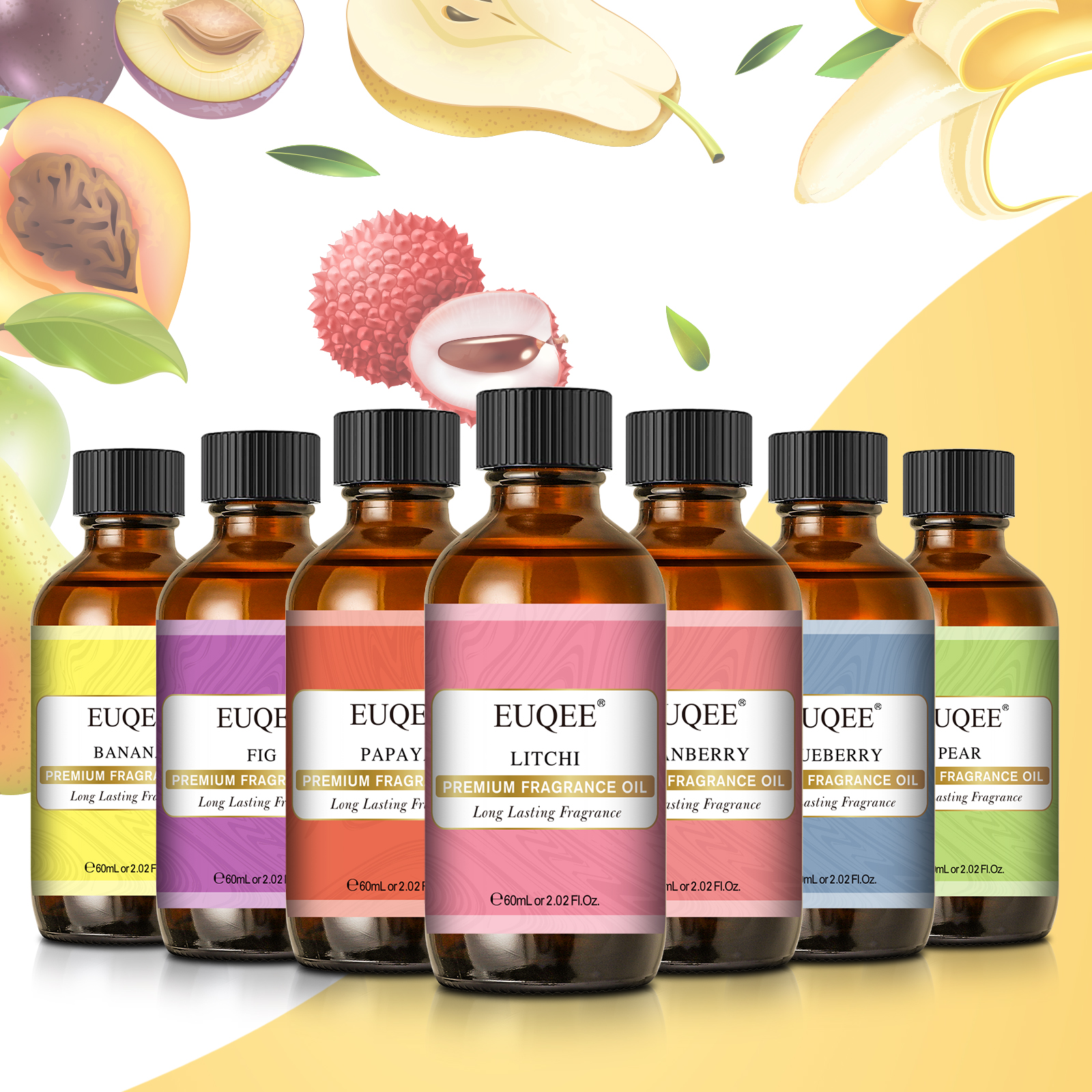 Musk White Oil - EUQEE 60ml Fragrance Oil with Glass