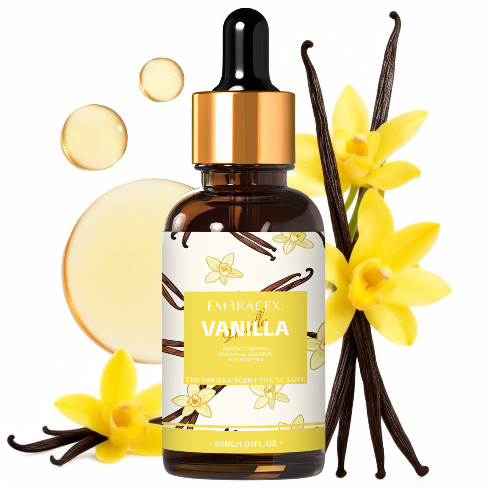 Perfume Fragrance Oils For Candles - 30ml Vanilla Essential Oil Perfume Skincare