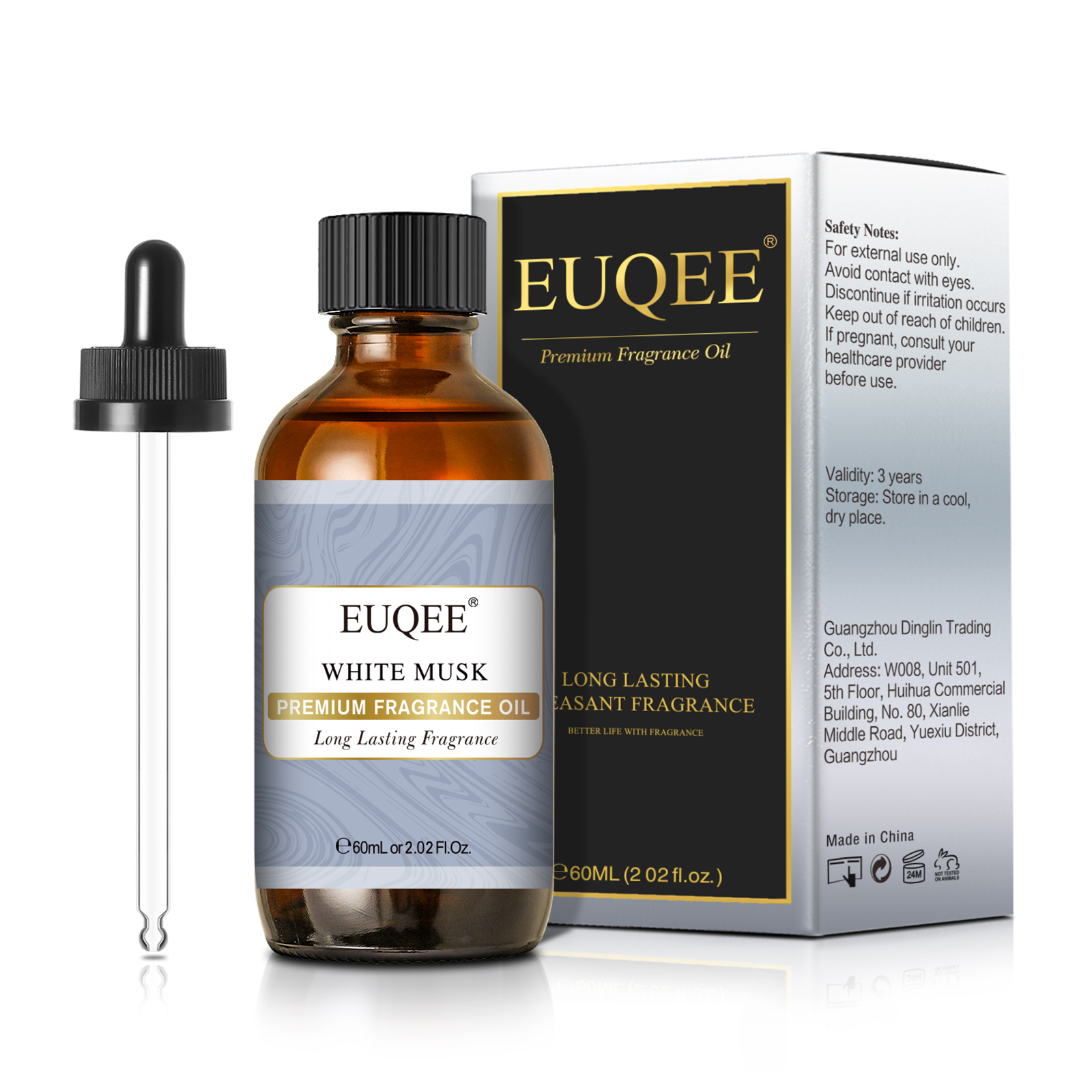 Musk White Oil - EUQEE 60ML Premium Fragrance Oil White