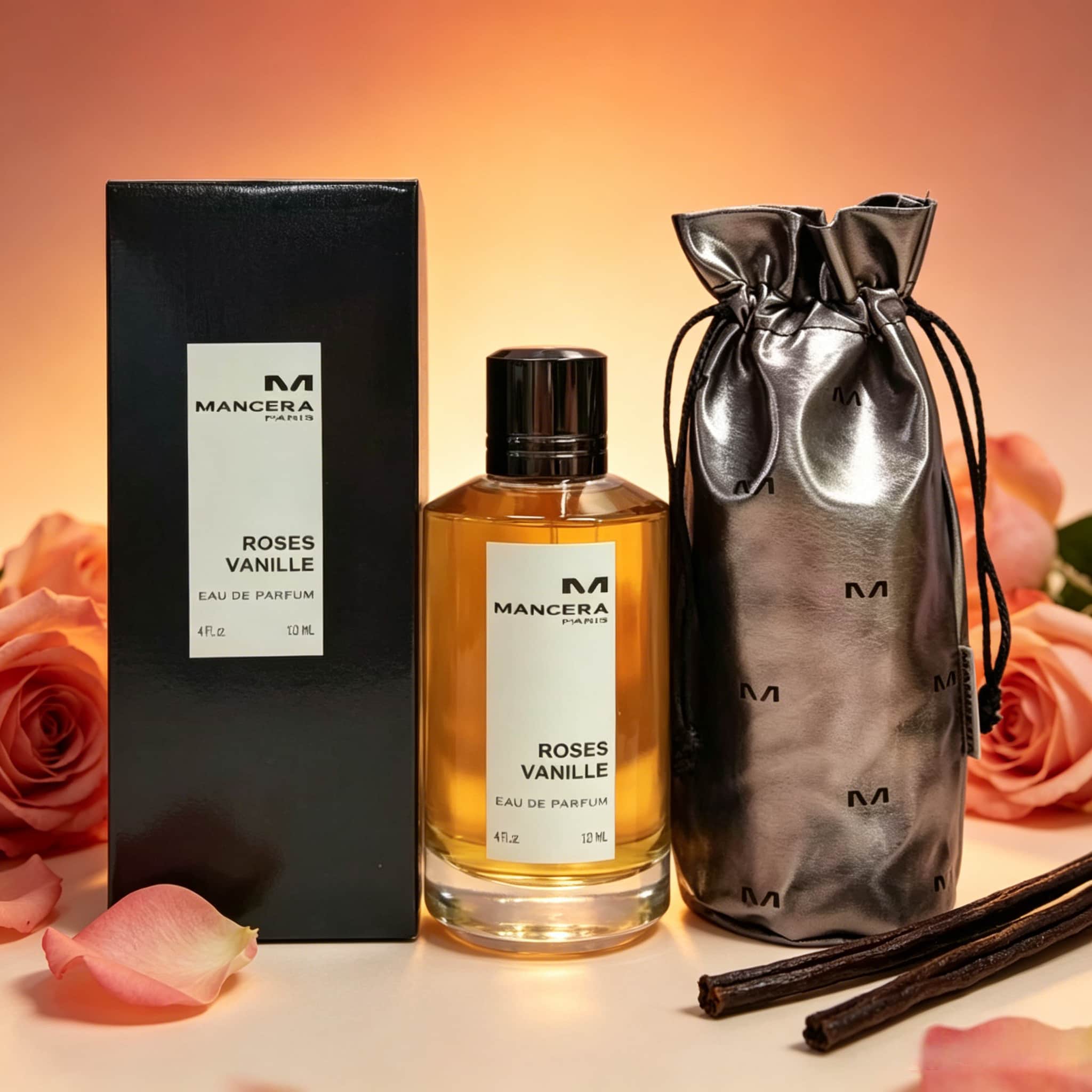 Perfume High Fragrance - Mancera Roses Vanille perfume, 4 ounces,