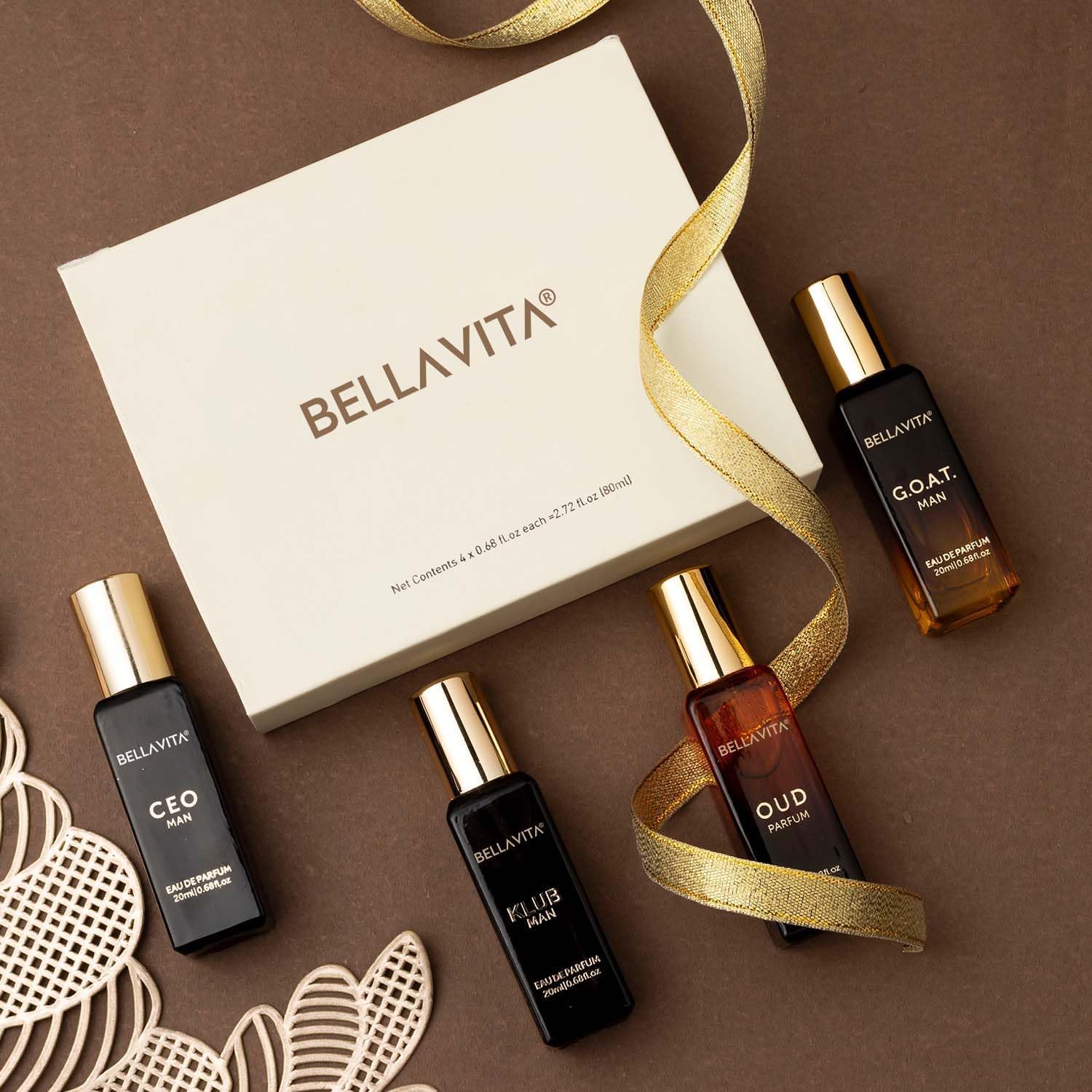 Perfume Fragrance Free - Bella Vita Portable 4x20ml Luxury Men's