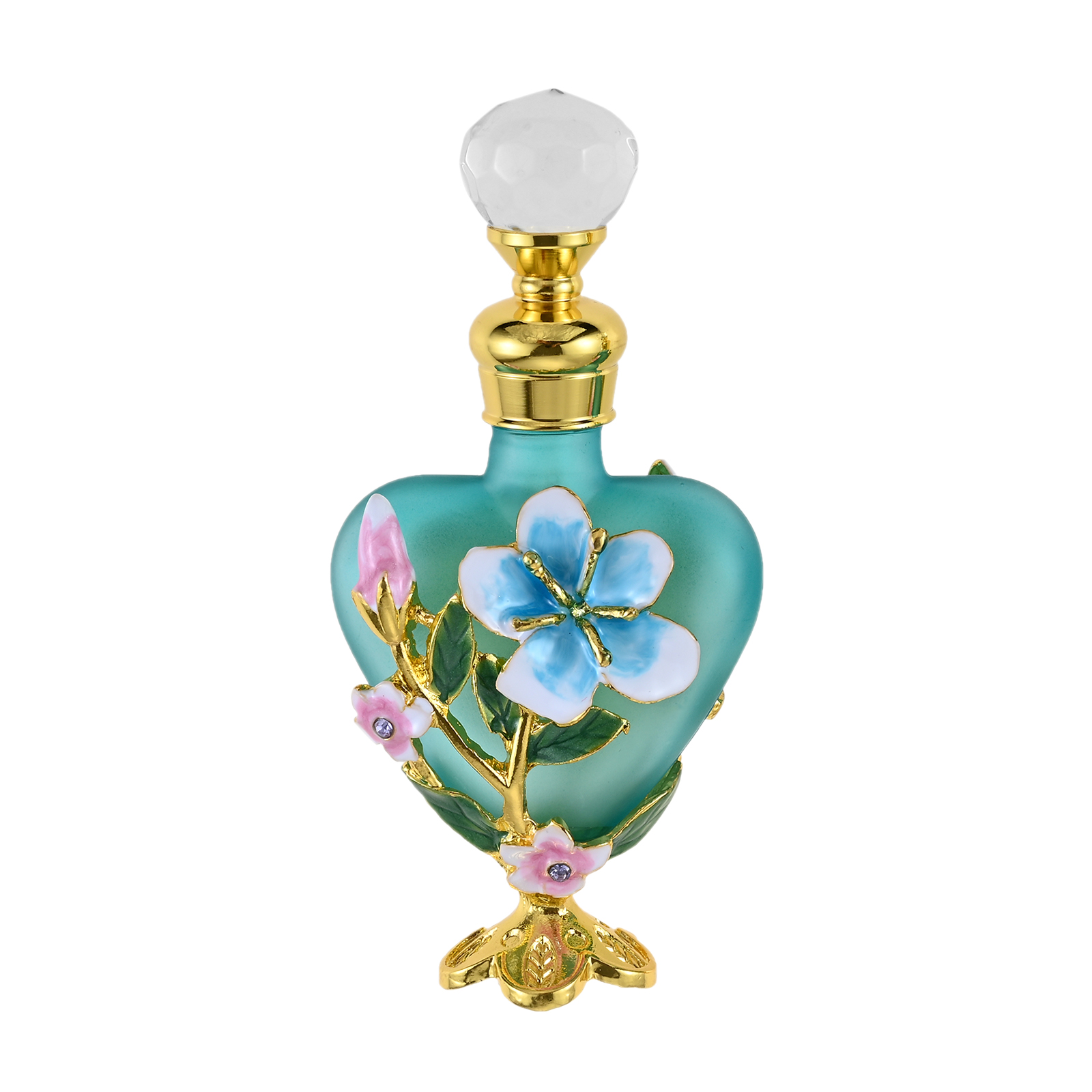 1pc Mini Pot Blue Frosted Glas - Perfume Villa Fragrance avis et prix