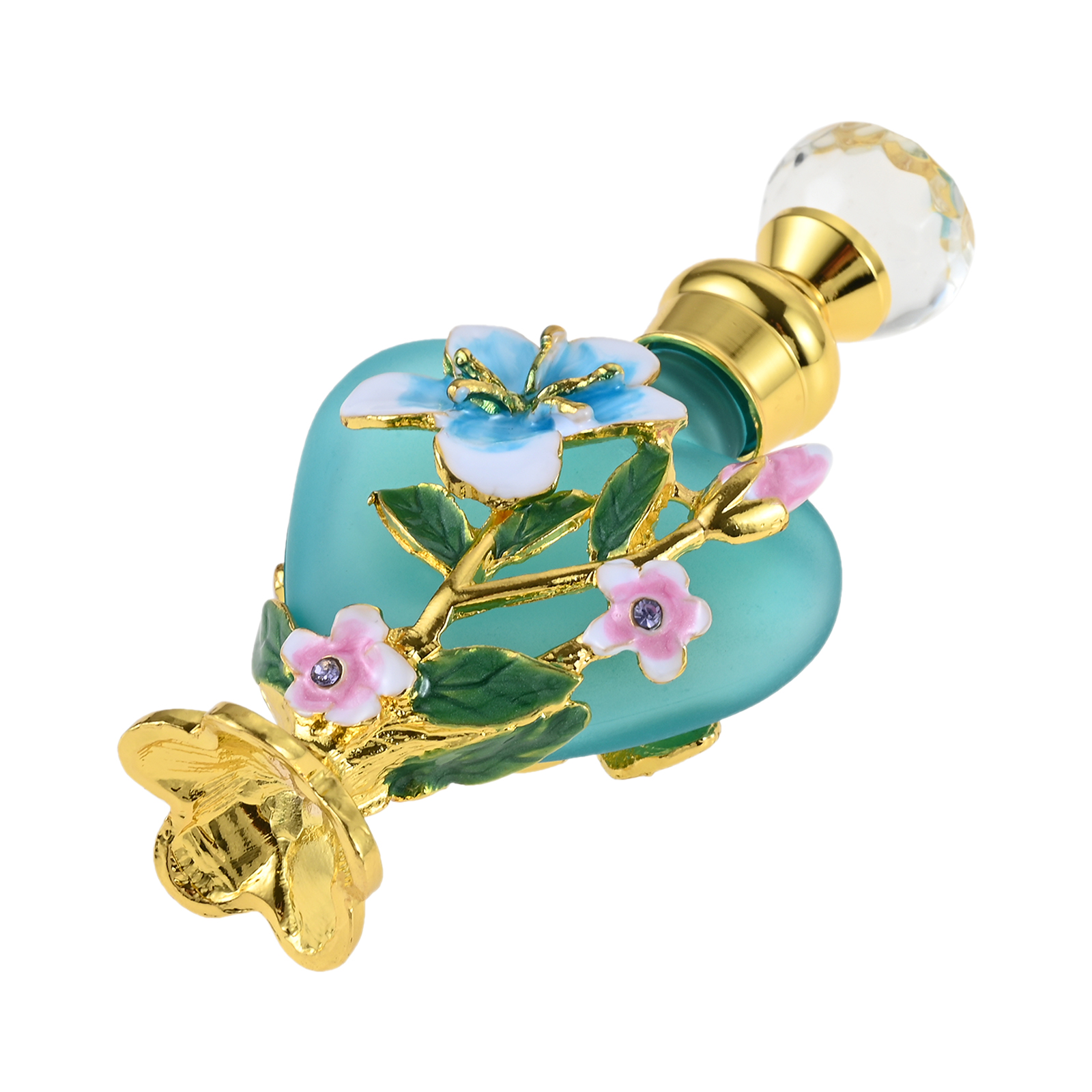 1pc Mini Pot Blue Frosted Glas - Perfume Villa Fragrance avis et prix