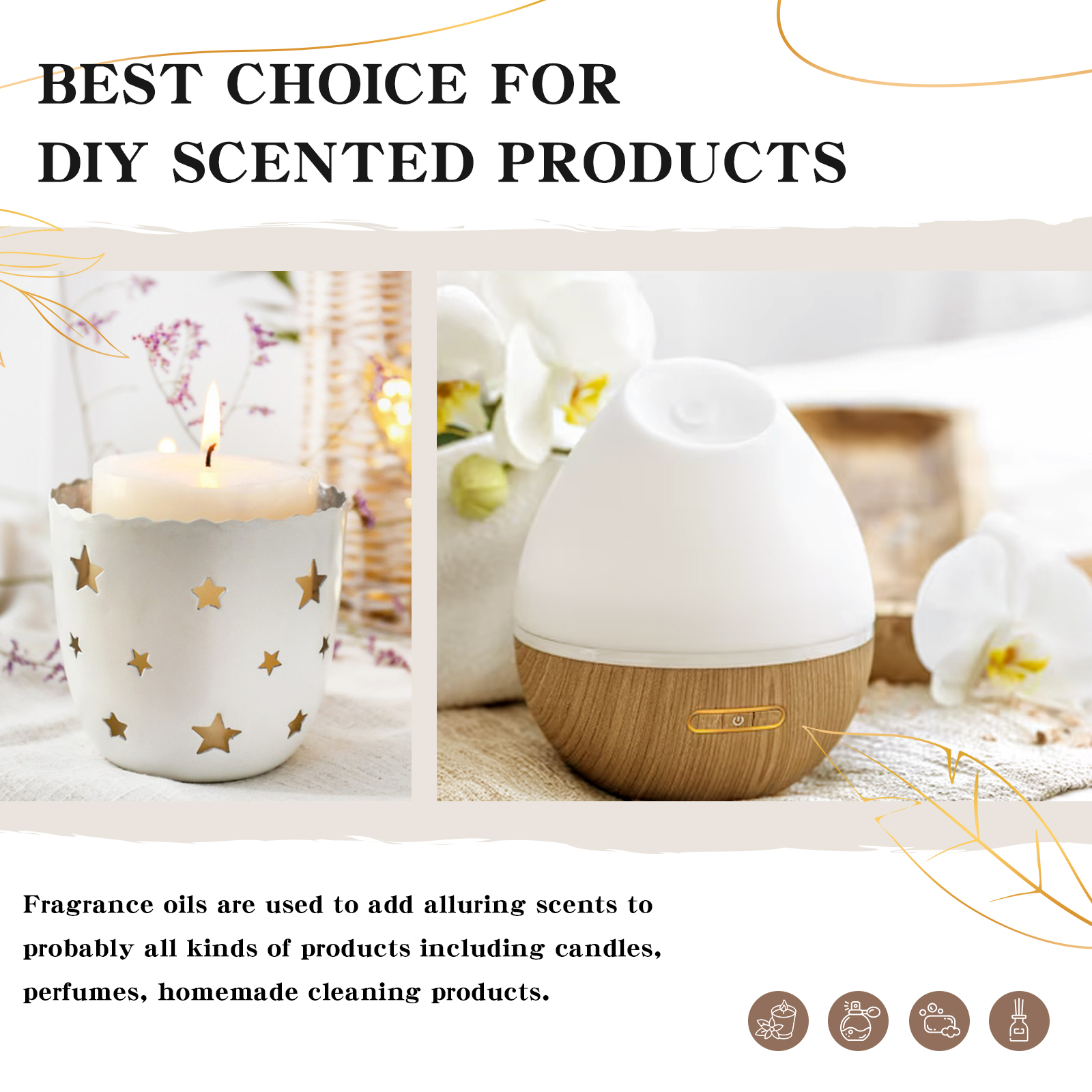EUQEE 60ml Fragrance Oil with  - Musk White Oil avis et prix