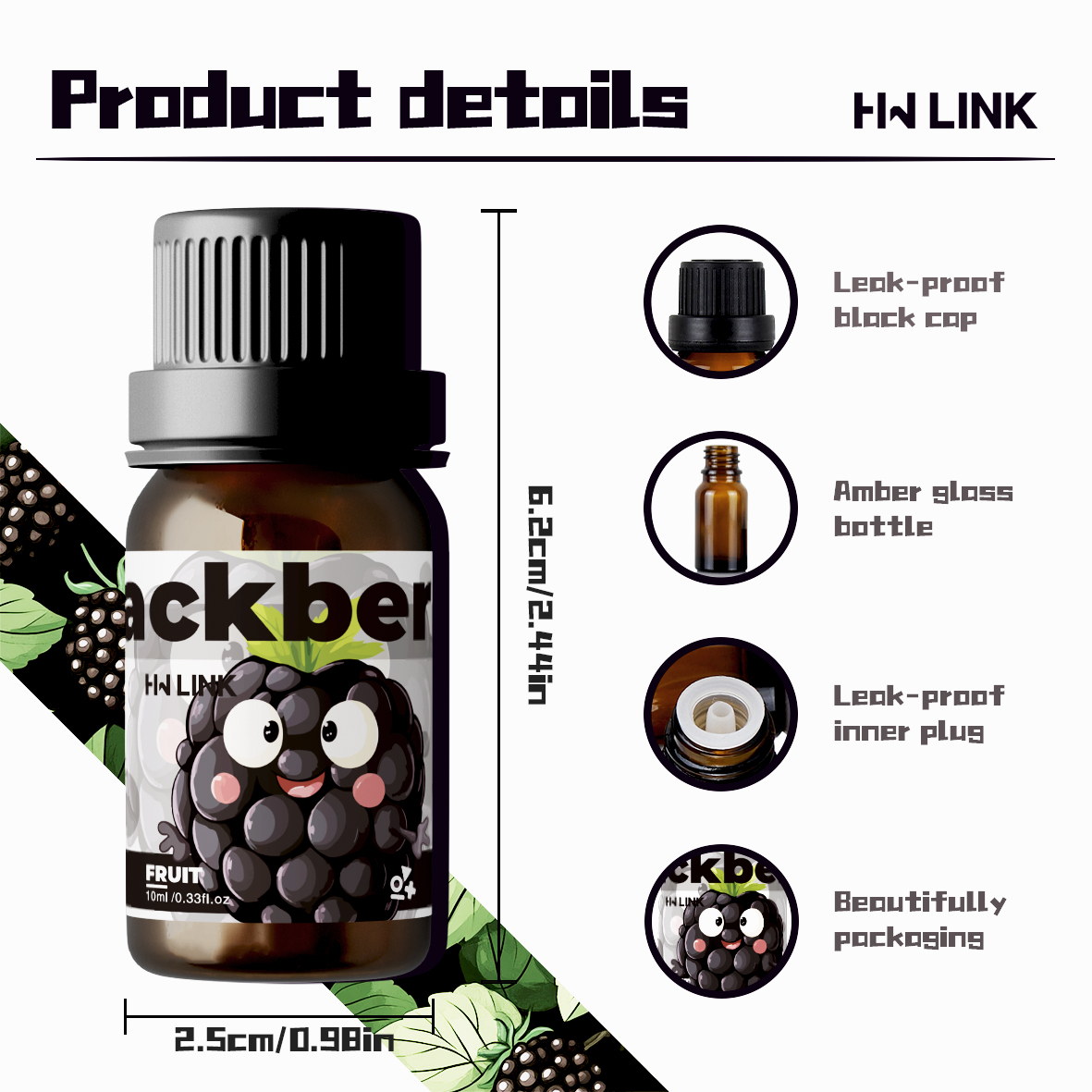 Blackberry Essential Oil Black - Perfume Fragrance Oils For Candles avis et prix
