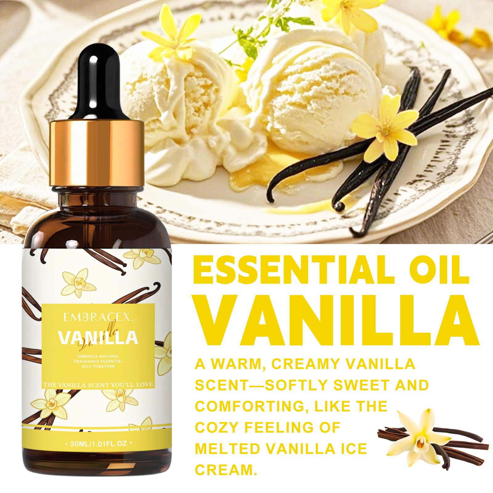 30ml Vanilla Essential Oil Per - Perfume Fragrance Oils For Candles avis et prix