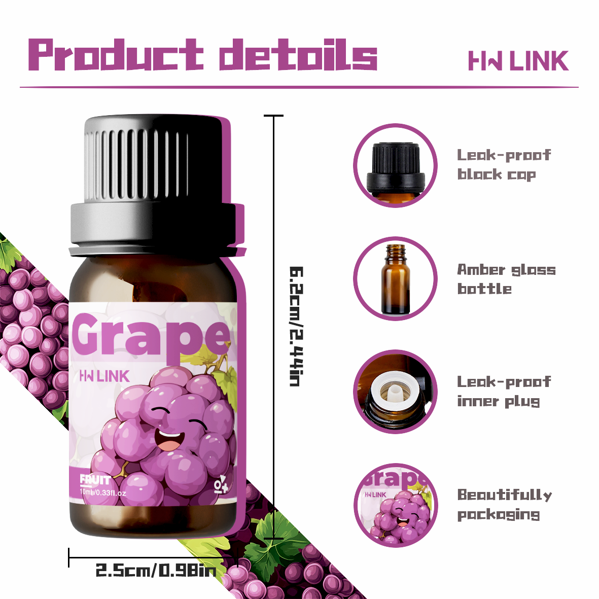 Grape Essential Oil 10ml Perfu - Perfume Fragrance Oils For Candles avis et prix