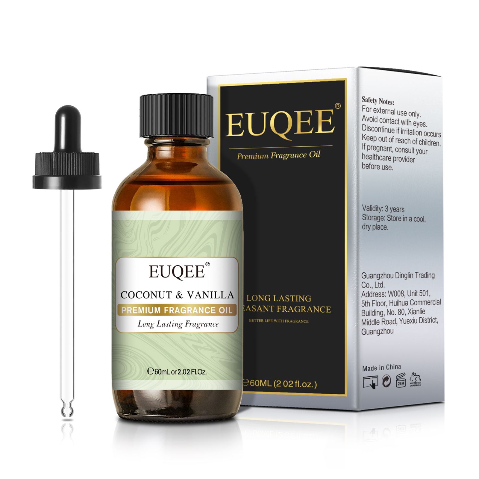 EUQEE 60ML Premium Fragrance O - Musk White Oil avis et prix