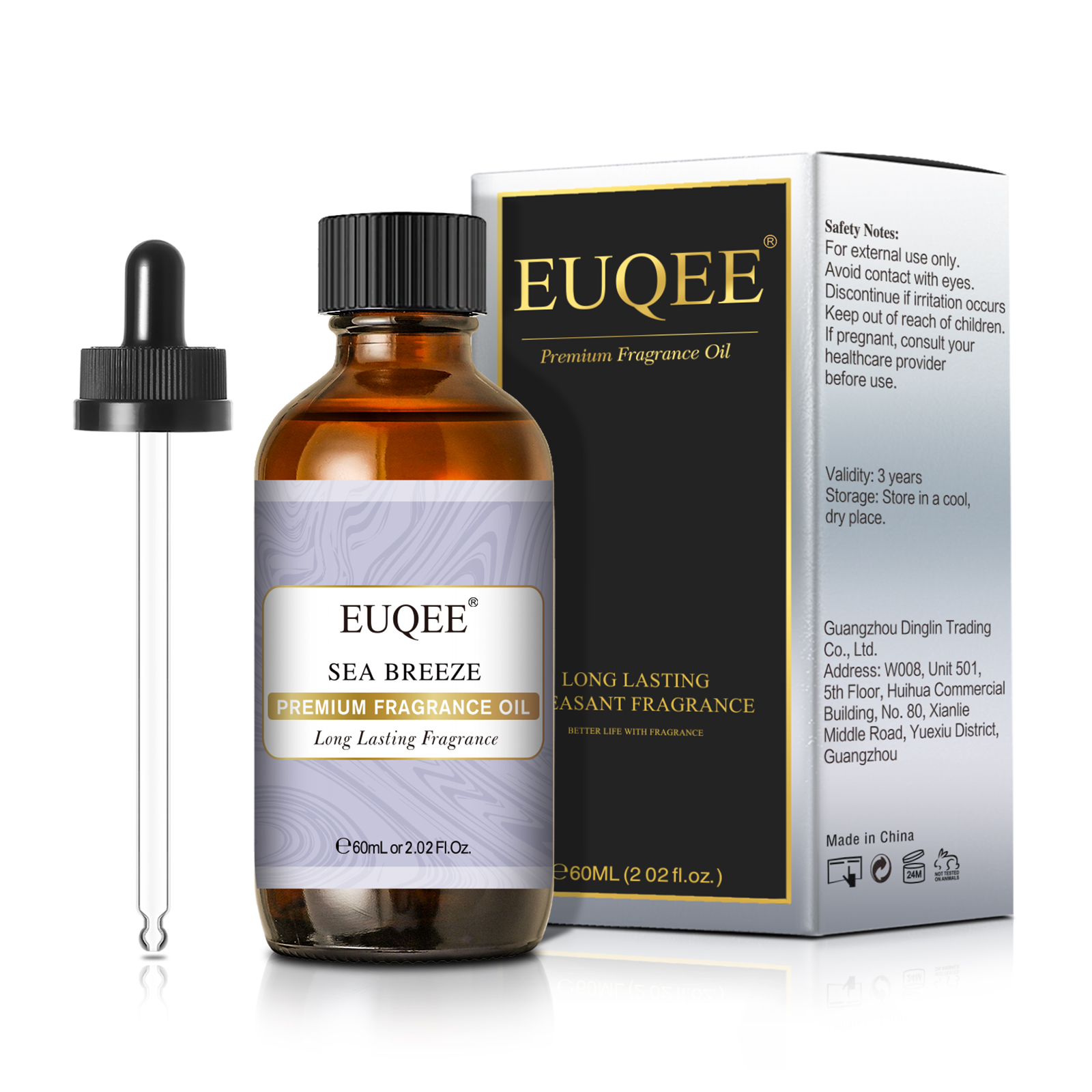 EUQEE 60ML Premium Fragrance O - Musk White Oil avis et prix