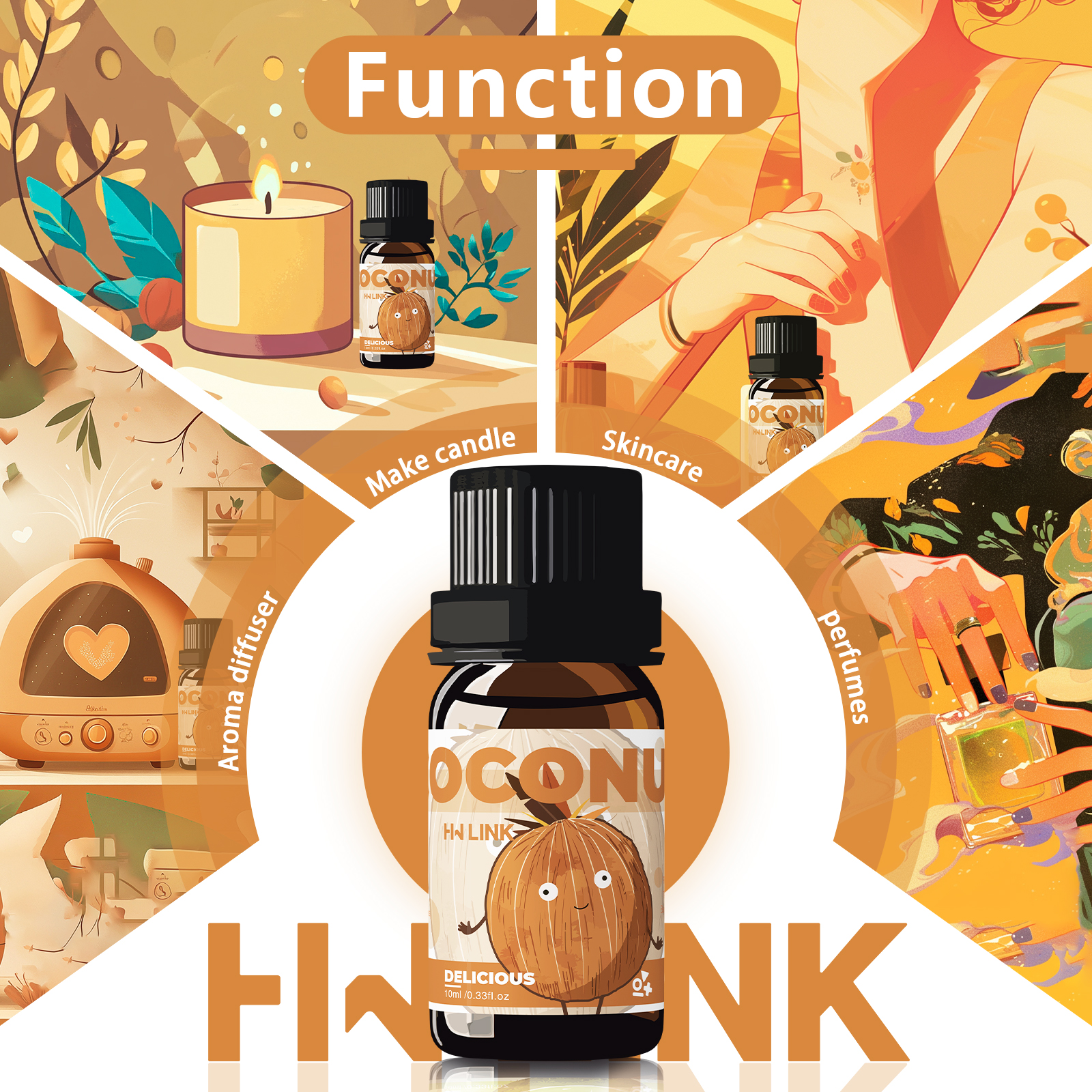 10ml Coconut Essential Oils No - Perfume Fragrance Oils For Candles avis et prix