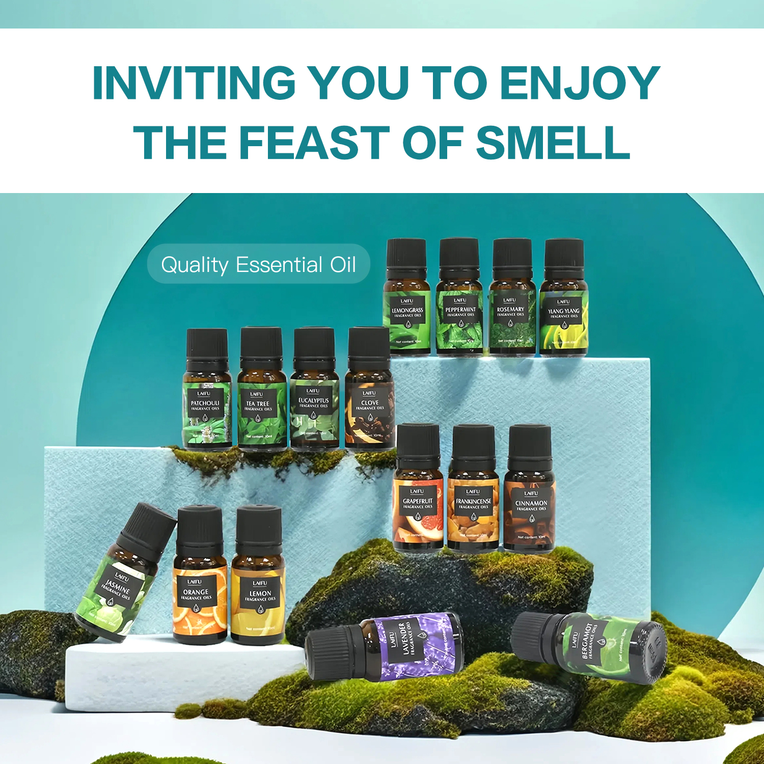 16x10ml Essential Oils Set for - Perfume Fragrance Oils For Candles avis et prix