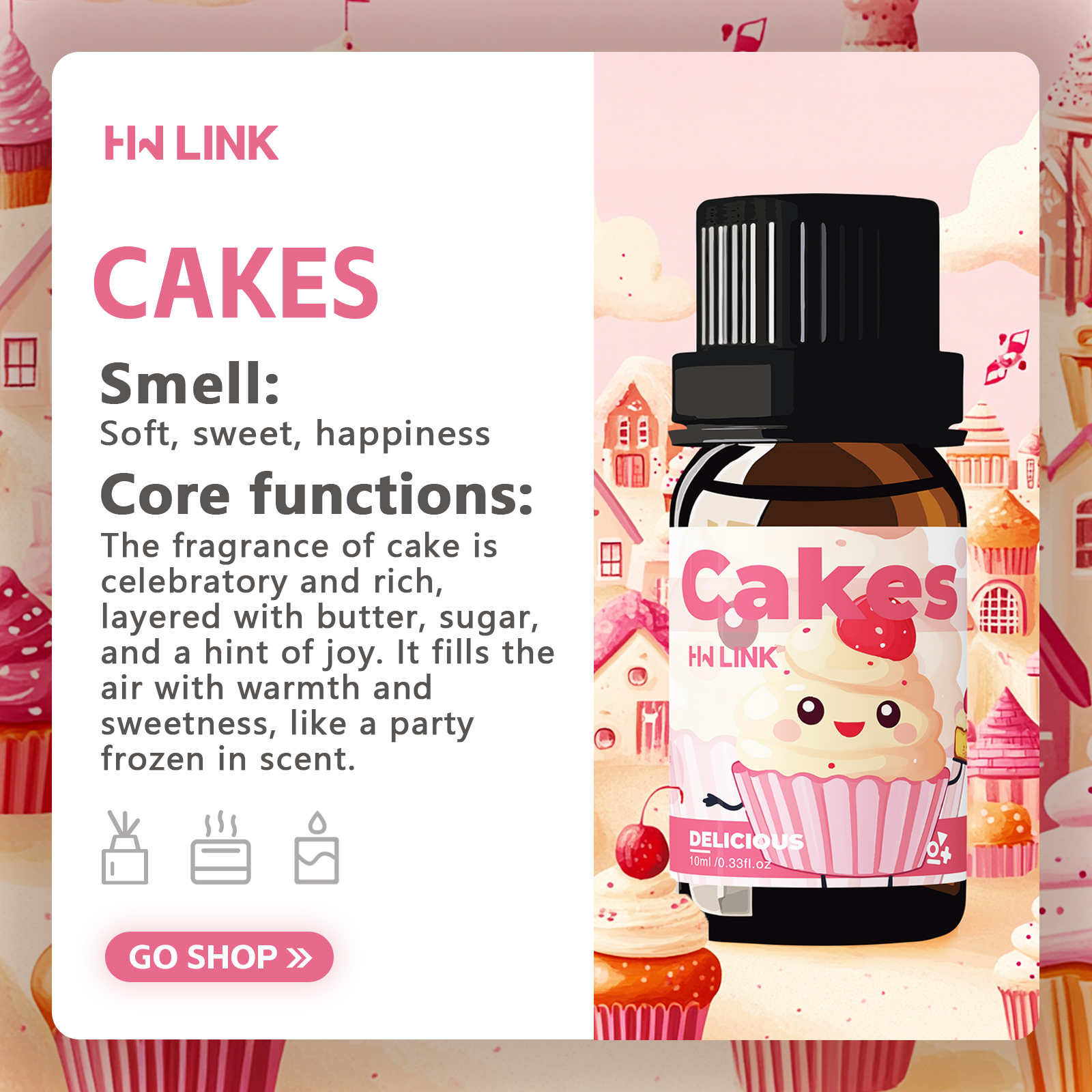 10ml Cakes Essential Oils Perf - Perfume Fragrance Oils For Candles avis et prix