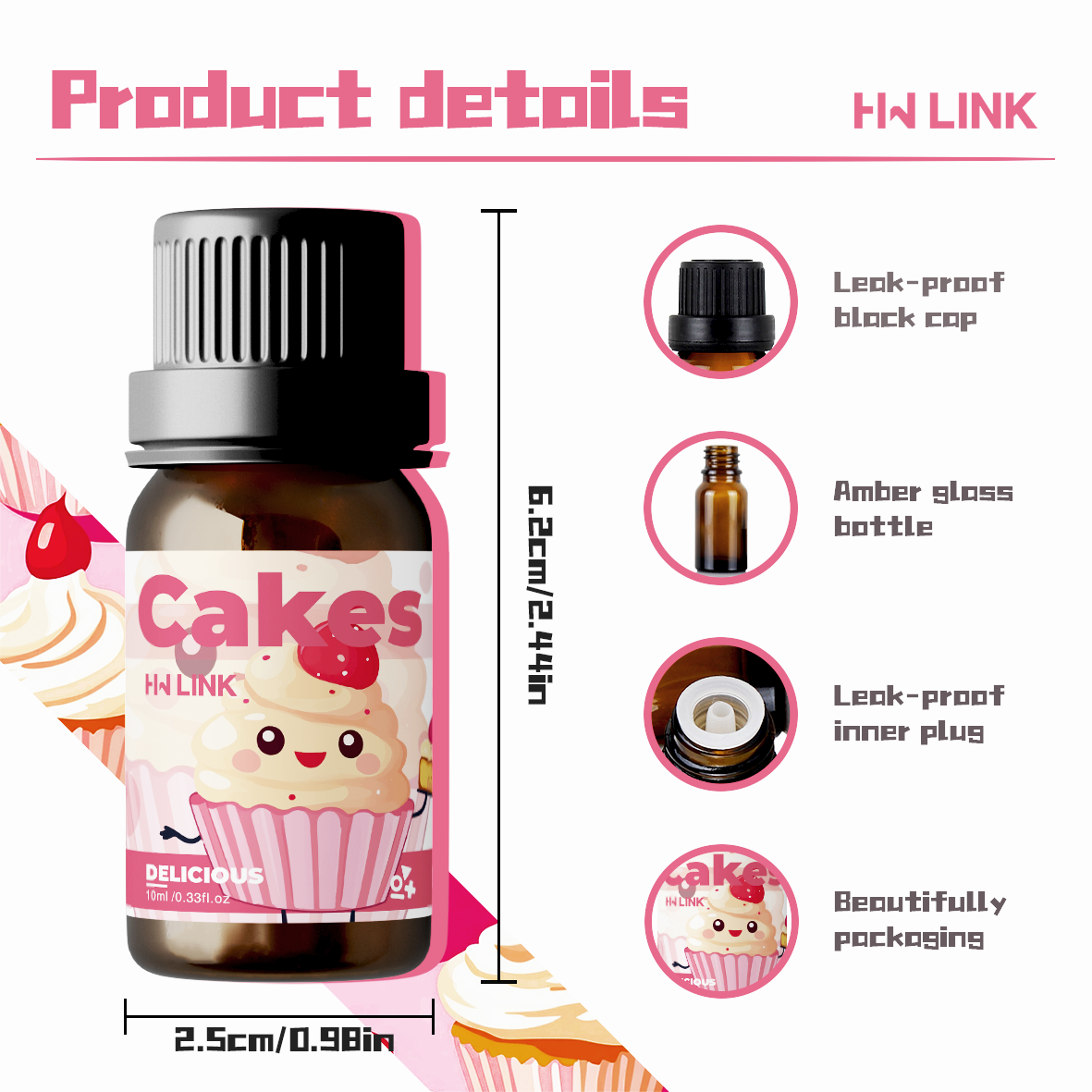 10ml Cakes Essential Oils Perf - Perfume Fragrance Oils For Candles avis et prix