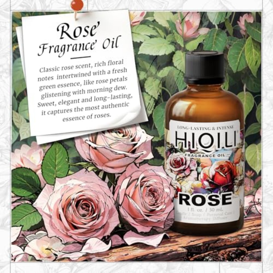 HIQILI Rose Fragrance Oil for  - Perfume Fragrance Oils For Candles avis et prix
