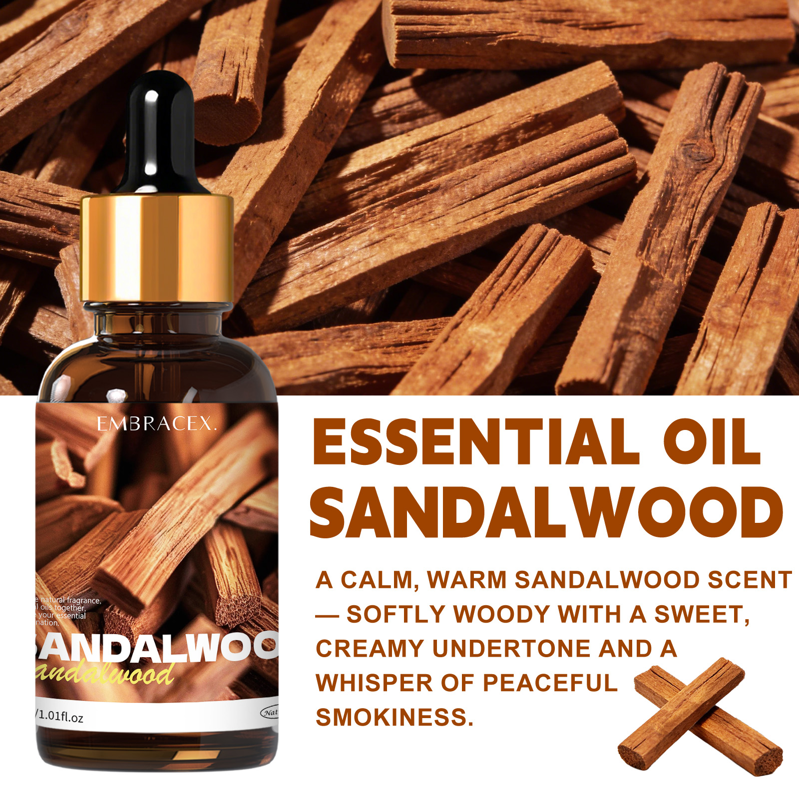 30ml Sandalwood Natural Plant  - Perfume Fragrance Oils For Candles avis et prix