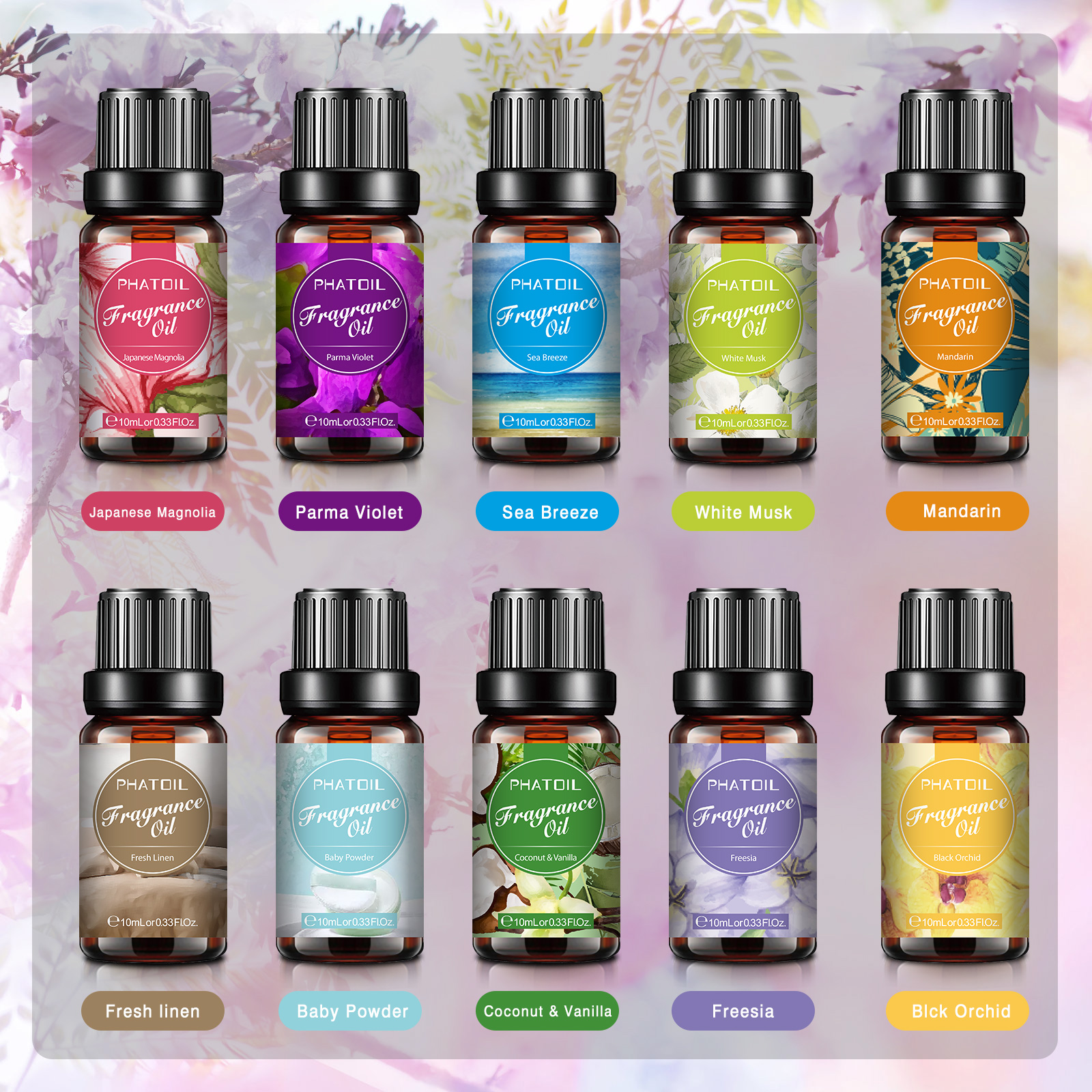 PHATOIL 10PCS Fragrance Oil Se - Musk White Oil avis et prix